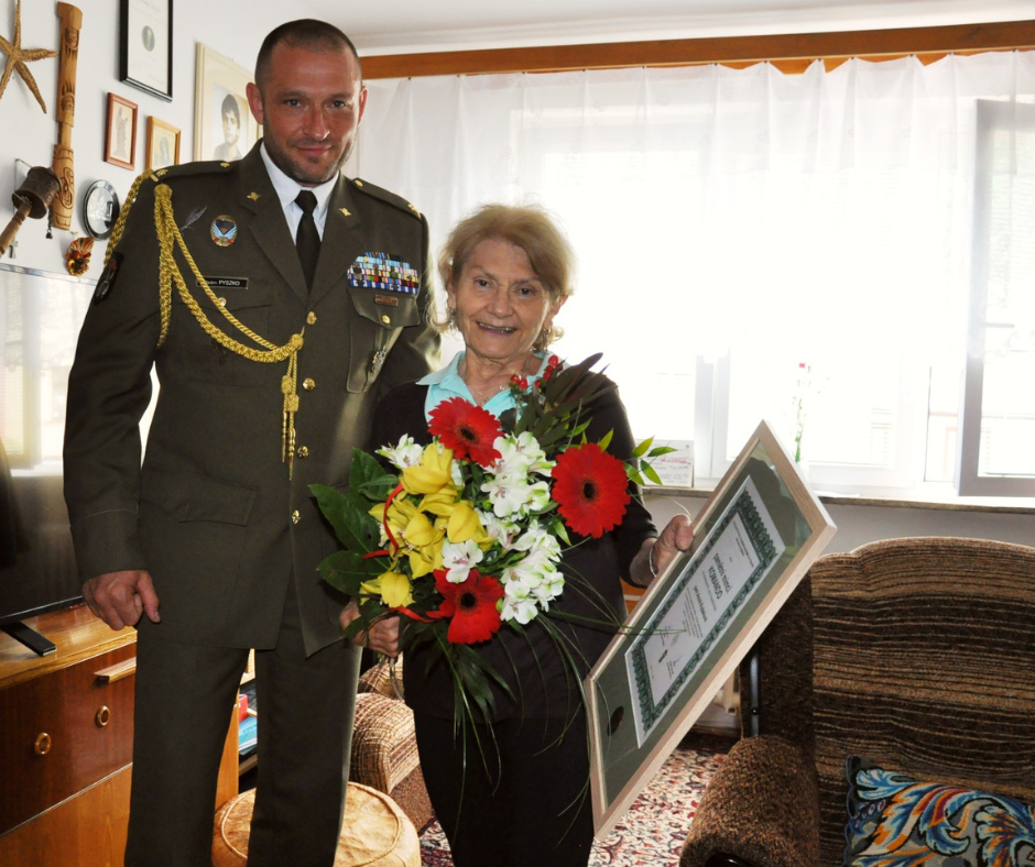 Ocenění úseku Komando sedmi „dětem“ odbojářů