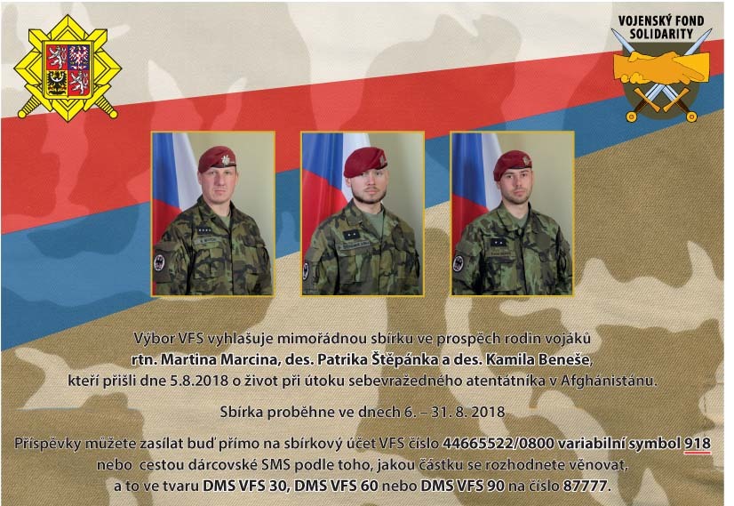 MIMOŘÁDNÁ SBÍRKA VOJENSKÉHO FONDU SOLIDARITY
